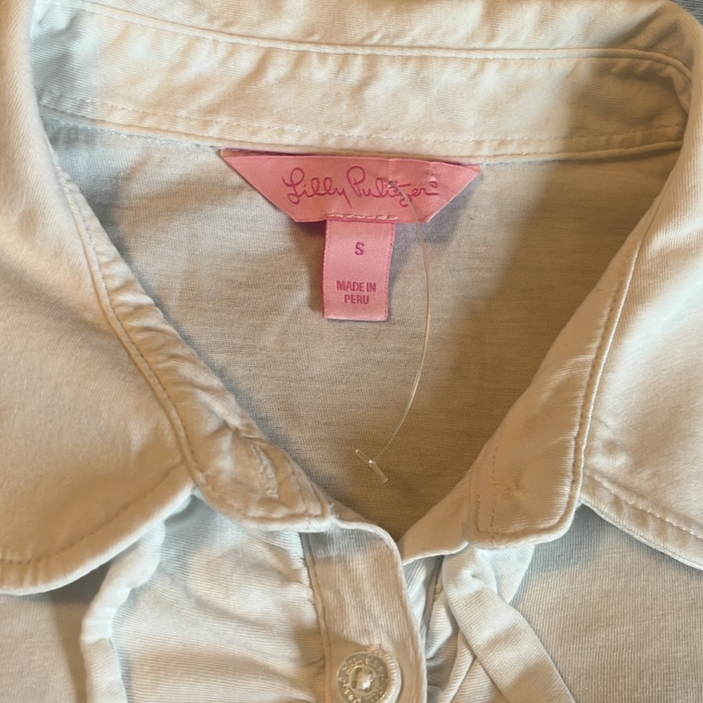 Lilly Pulitzer Ruffle Polo (never worn) - Picture 2 of 3